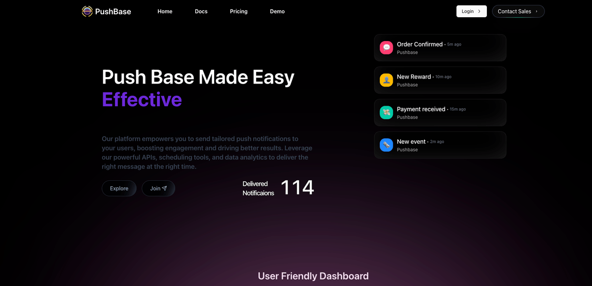 Notification management platform with analytics